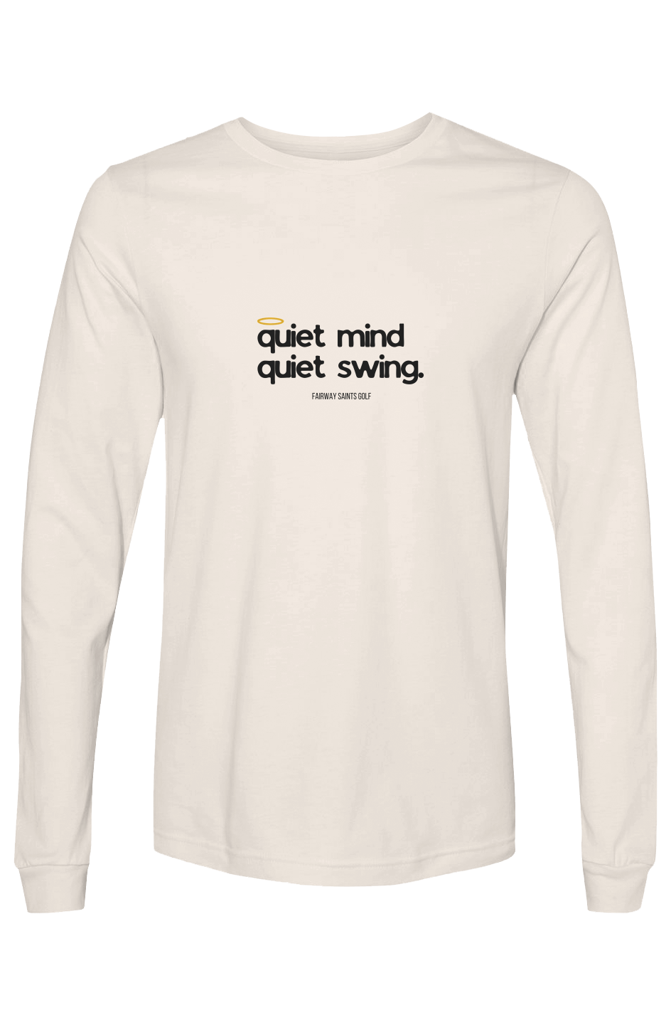 Quiet Mind Quiet Swing Bella Canvas (3501) Bella Canvas Long Sleeve T Shirt