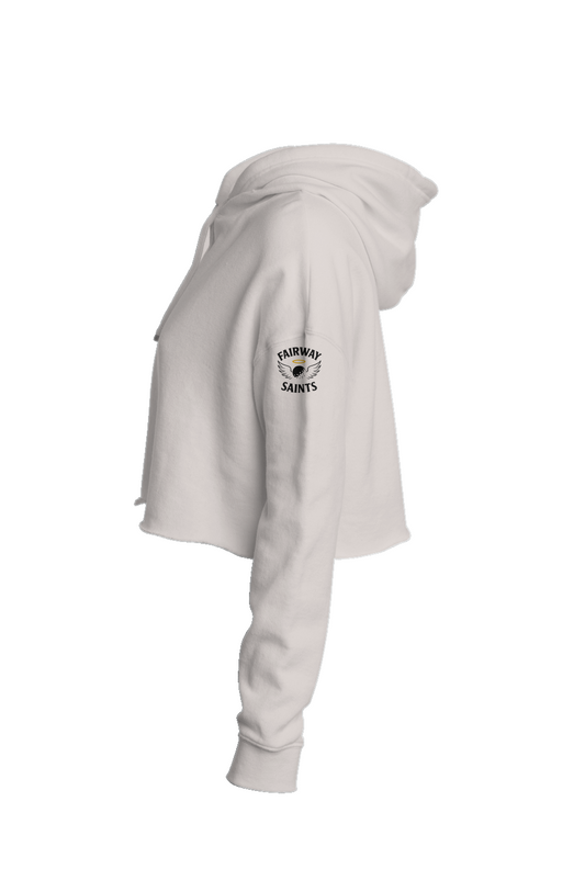 NO 001 CROP HOODIE IVORY