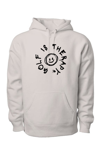 FSG_009 - Golf Is Therapy Legend Heavyweight Premium Hoodie (Ivory)