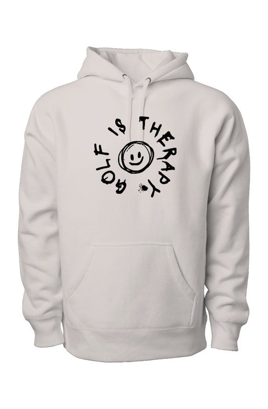 FSG_009 - Golf Is Therapy Legend Heavyweight Premium Hoodie (Ivory)