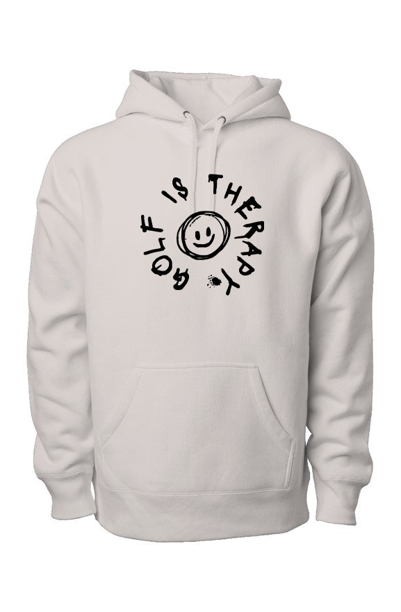 FSG_009 - Golf Is Therapy Legend Heavyweight Premium Hoodie (Ivory)