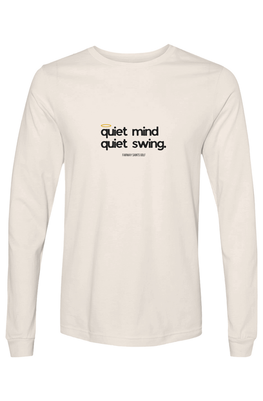 Quiet Mind Quiet Swing Bella Canvas  (3501) Bella Canvas Long Sleeve T Shirt
