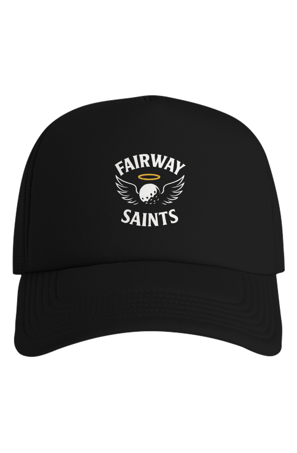 Fairway Saints Wings & Halo  Foam - Black