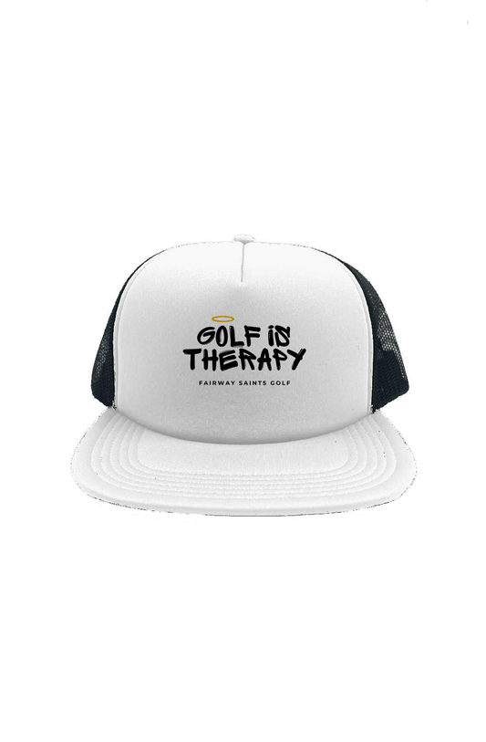 Golf is Therapy Street Foam - White/Black