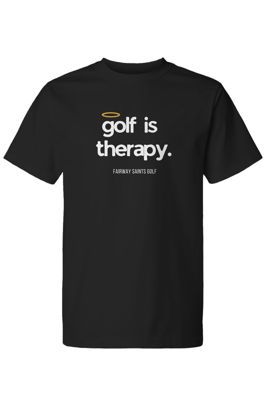 Golf is Therapy Capsule Tee Black