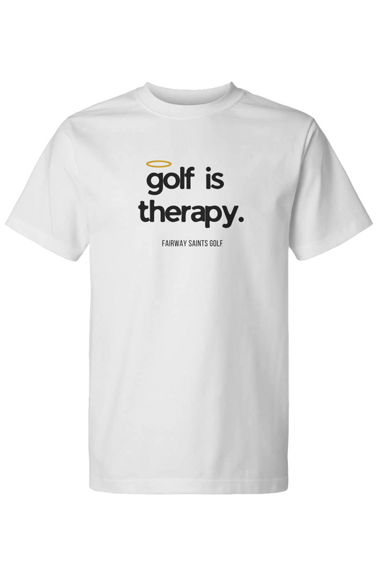 Golf Is Therapy Capsule White