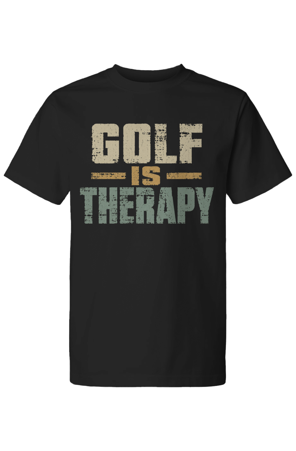 Golf Is Therapy Street Tee Black NEW