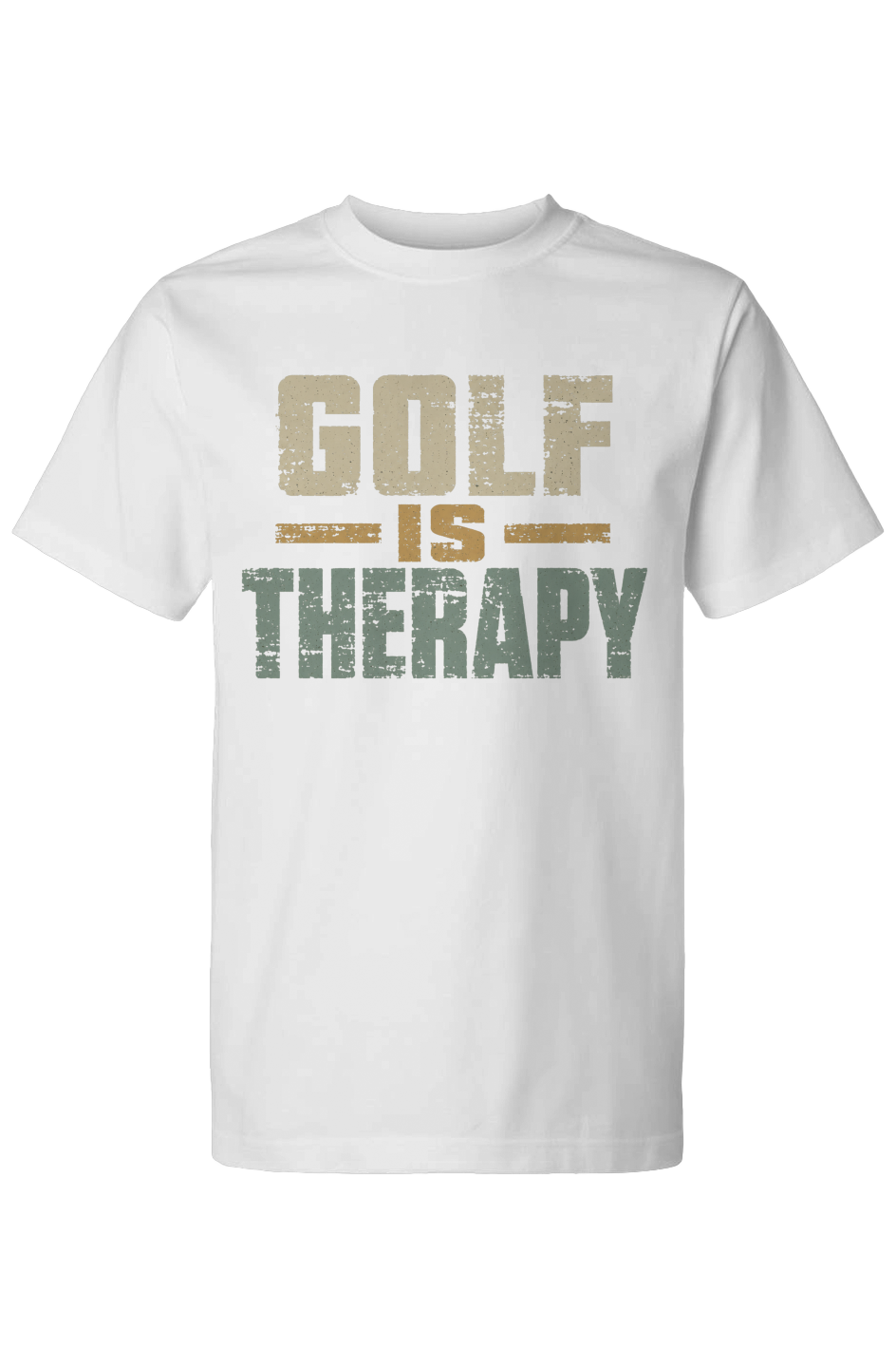 Golf Is Therapy Street Tee White NEW
