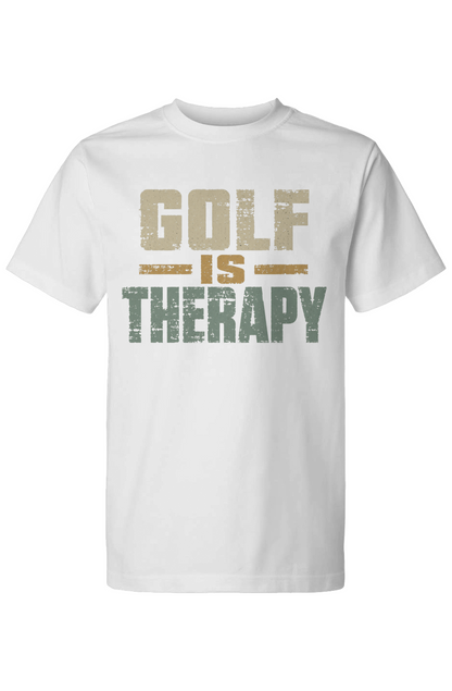 Golf Is Therapy Street Tee White NEW