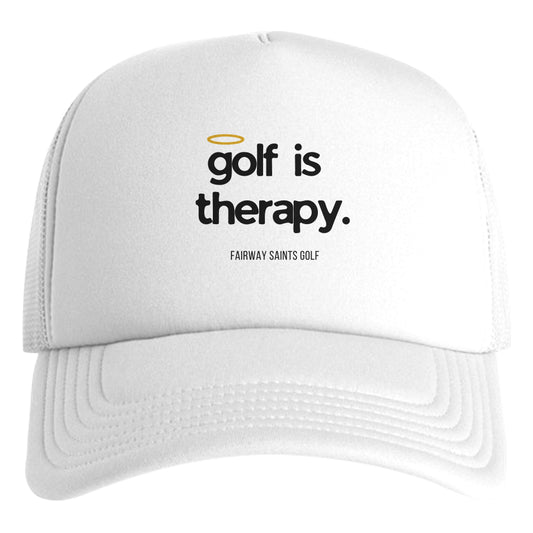 Golf is Therapy Foam White NEW