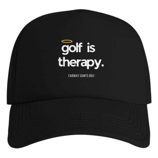 Golf is Therapy Foam Black NEW
