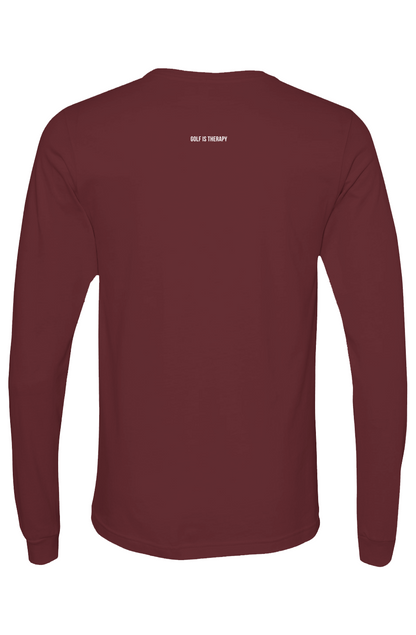 Golf Is Therapy Smiley Maroon NEW