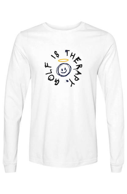 Golf Is Therapy Smiley White NEW