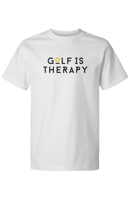 Golf Is Therapy Wordmark Tee White NEW