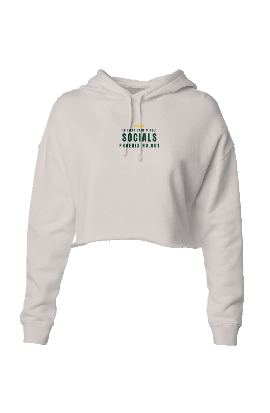 Phoenix No 001 Not Your Boyfriends Crop Hoodie Ivory