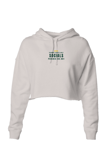 Phoenix No 001 Not Your Boyfriends Crop Hoodie Ivory