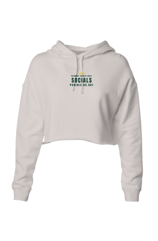 Phoenix No 001 Not Your Boyfriends Crop Hoodie Ivory