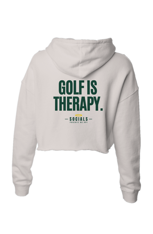 Phoenix No 001 Not Your Boyfriends Crop Hoodie Ivory