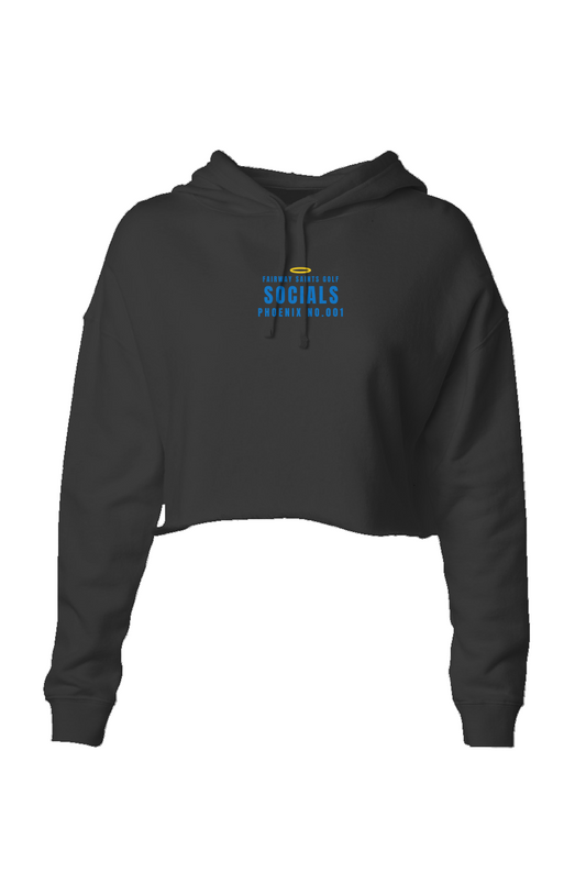 Phoenix No 001 Not Your Boyfriends Crop Hoodie Black