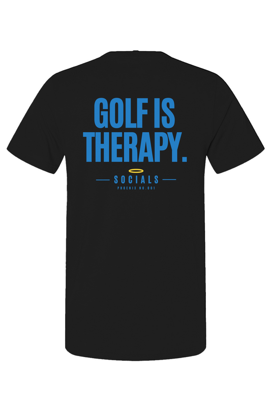 Phoenix No 001 Golf Is Therapy Tee Black
